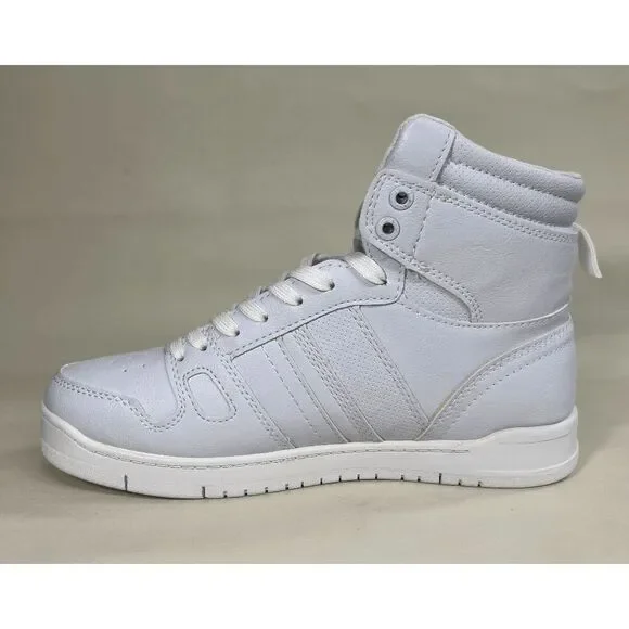 Levi's Women's BB HI UI Fashion High Top Sneakers - White Mono 9.5M - Picture 3 of 8